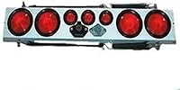 Custer WP36SM 36-Inch Super Mini Towing Light Bar - Round White Lights, Dual 4/7 Pin Harness, Durable Eye Bolts for Trucks & Trailers