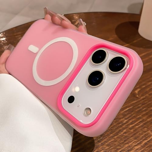Coque silicone iPhone 17 rose protège appareil photo et écran