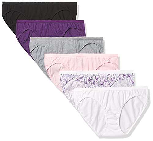 Image of Hanes Women's 6-pack Breathable Cotton Bikini Panty