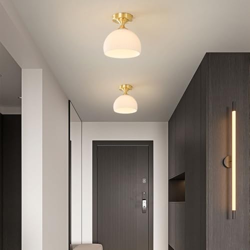 Plafón de techo de cristal lechoso para iluminar pasillos oscuros 4