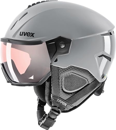 uvex Instinct Visor pro v - Skihelm für Damen und Herren - mit Visier -...