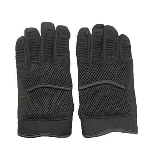 Shaf International Biker Motorcycle Black Mesh Mechanics Glove Medium