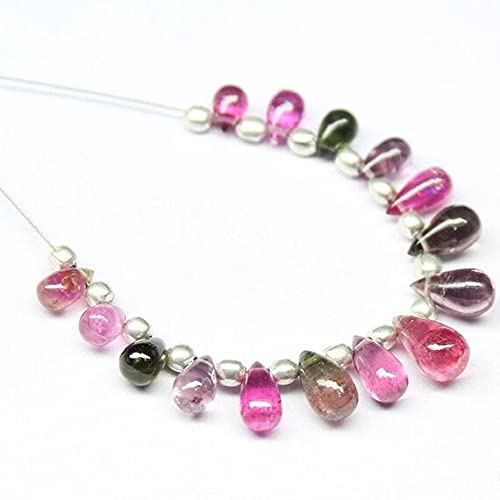 Multi tourmaline pierres en vrac pour réparer et personnaliser vos colliers en perles lisses