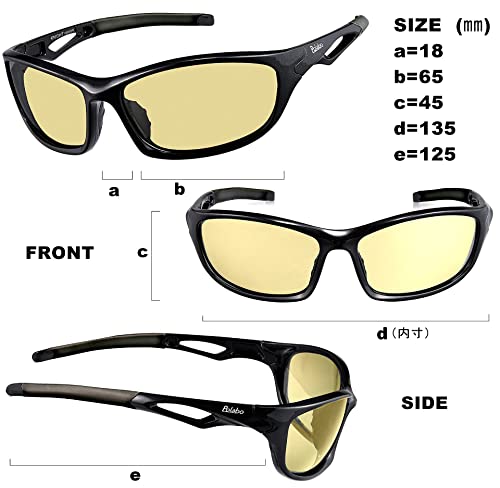 [冒険王] 夜間運転用サングラス スポーツサングラス 【鯖江企画/夜用/弱偏光】 釣り TK1K 9枚目