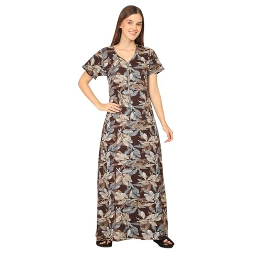 Robe de nuit imprimée pour femme grand confort pour vos soirées cocooning