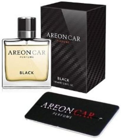 Areon Car Perfume Black Glass Spray Luxury Bottle Cologne Air Freshener with Pad Fast Shipping