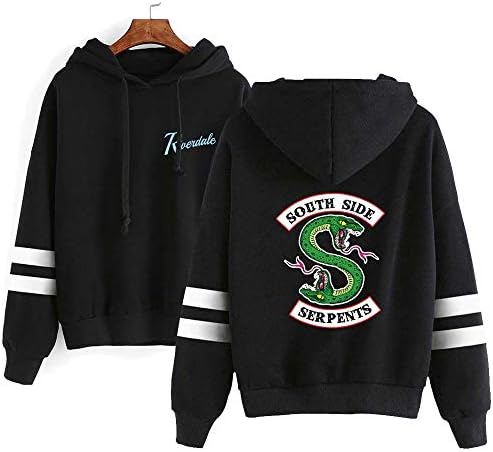 Riverdale - Sudadera con capucha y estampado de serpientes de manga larga,  sudadera deportiva con capucha y estampado de cachemira, unisex, unisex :  Ropa, Zapatos y Joyería - Amazon.com
