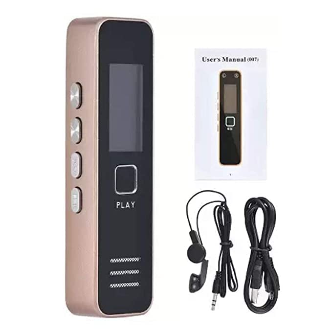 FAVONE Mini Digital Voice Recorder of 32 GB Micro SD Card Supportable Professional Audio Recorder MP 3 Player TF Card Dictaphone Record Microphone Sound Recording Device. 1