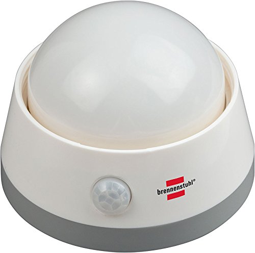 4er Set Brennenstuhl Batterie LED-Nachtlicht NLB 02 BS mit Infrarot-Bewegungsmelder und Push-Schalter 6 LED 60 lm 3x AA (enthalten), 1173290