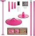 PRIOR FITNESS Palo Pole Dance - Set per Pole Dance da 45 mm per Uso Domestico, Comodamente smontabile: Altezza Regolabile da 2,35 a 2,74 m, Funzione Girevole/Stazionaria, capacità di Carico 200 kg immagine