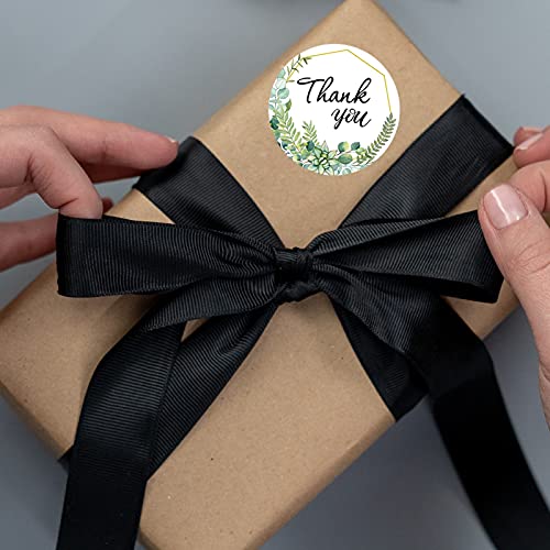 1500 Pcs Thank You Stickers 1.5 Inch Greenery Labels Stickers For Wedding Envelopes, Small Business, Bakeries, Handmade Goods #TOP2