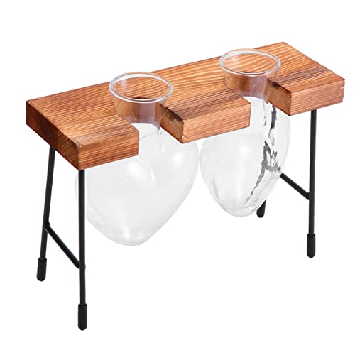 TINEASUR Vaso Per Fiori in Vetro Forma Di Cuore Fioriera Artistica Creativa Portafiori Da Tavolo Per Bouquet Freschi e Fiori Di Seta Decorazione Per Interni