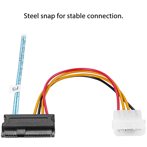 Cable Serial ATA de 1 metro, 12 Gbps, conexión SATA8087 a SFF8482 miniatura 5