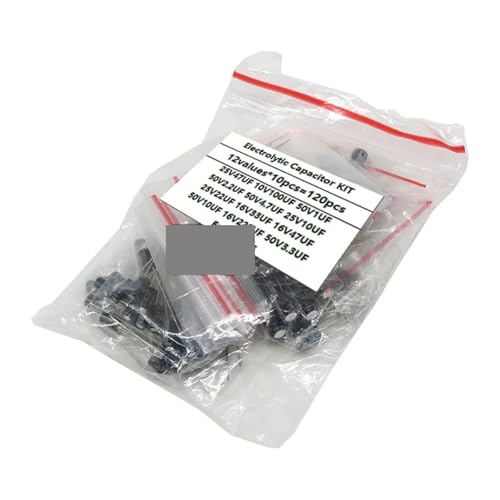Condensateur électrolytique alu 120 pcs kit assortiment 1uF-220uF