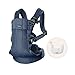 BABYBJÖRN Porte-bébé Harmony, 3D Mesh, Blue Marine avec bavoir
