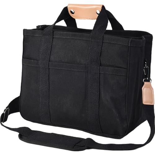 Sac fourre-tout pour femmes en toile multi-compartiment 12x6x10 - 4