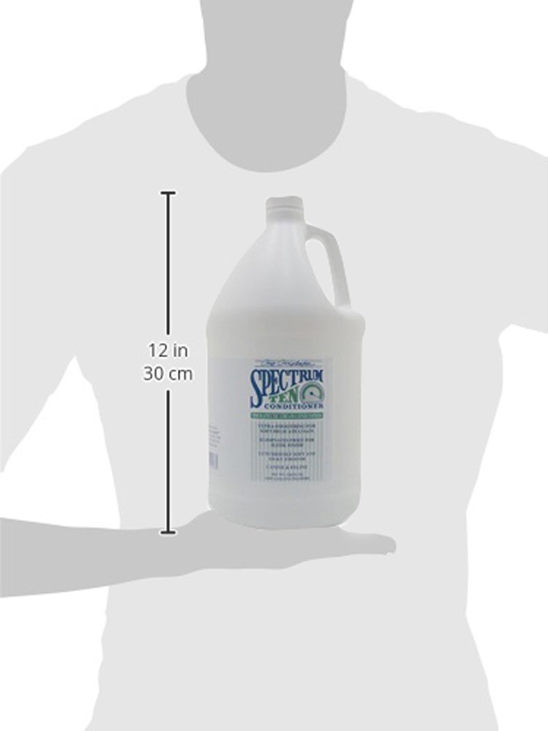Chris Christensen Spectrum Ten Conditioner Soft & Smooth Coats - Spezialpflege für weiches und geschmeidiges Fell | Professionelle Hundefellpflege, 3,8 l