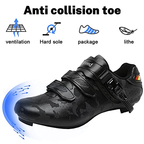 Ziitop Mens Road Cycling Riding Shoes Indoor Bike Shoes Compatible Cleat Spd Shoes Outdoor With Delta Cleats thumb #5