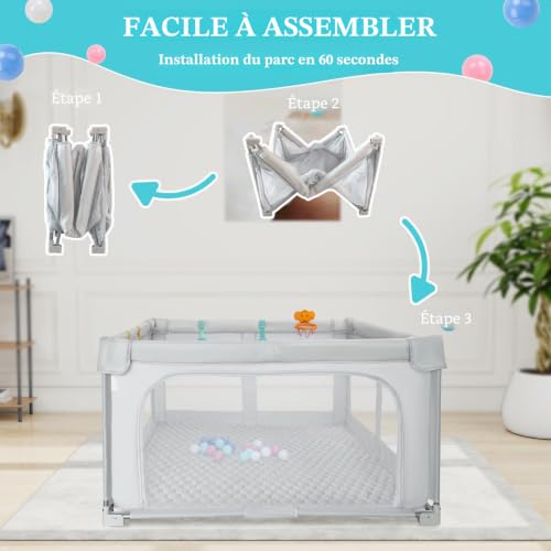 Parc bébé sécurisé pour apprendre à marcher sans tomber