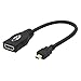 VCE 4K x 2K Micro HDMI Male to HDMI Female Converter Adapter Cable 6 Inch