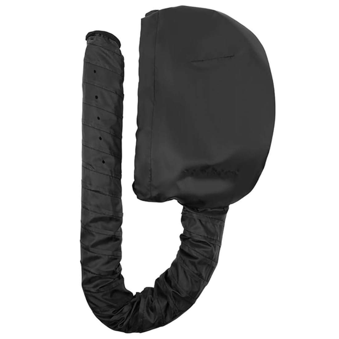 IKOPFLN 1 PCS Casco Asciugacapelli, Cuffia Termica per Capelli, Caschi per Asciugatura,Bonnet Casco per Asciugacapelli con Elastico per Attacco Phon per Asciugatura Capelli Ricci (Nero)