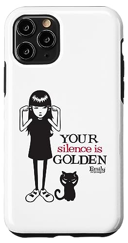 Coque iPhone 11 Pro Emily The Strange style gothique Your Silence