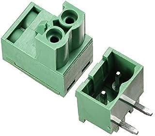 sourcing map 2-Pin 5.08mm Pitch Right Angle PCB Screw Terminal Block Connector 20 Sets