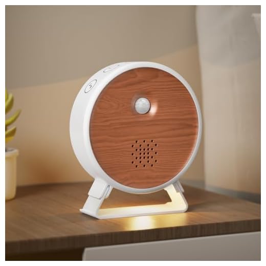 BITIWEND Caja con Sensor de Movimiento para el Canto de los pájaros con Soporte Desmontable, luz Caja de Sonidos Soundbox para la Naturaleza de pájaros, mar, susurro de Arroyo, Hoguera