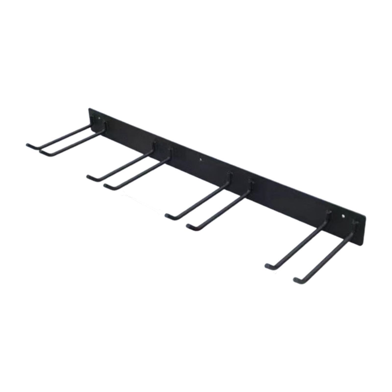 Organizador de herramientas para jardín y garaje, de montaje en pared, color negro, resistente, para en exteriores. Se puede usar en varios lugares, Negro, 93x8x25cm