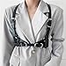 Miwcff Ledergeschirr für Frauen Taille Punk Gürtel Mode Körperkette Gothic Verstellbar Körper Korsett Zubehör für Party Dating, 73,7-94 cm, L