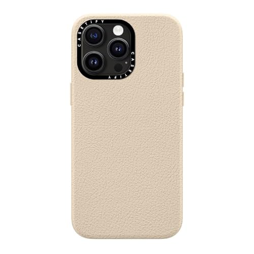 CASETiFY Coque cuir texturé iPhone 15 Pro Max premium Magsafe - 4