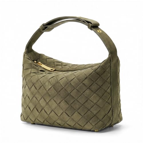 Sac Hobo en daim tissé sac à main à bandoulière souple années 90