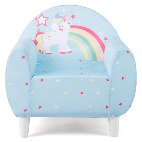 Costzon Kids Cartoon Sofa Armrest Chair