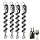4pcs Korkenzieher Spirale, Wein Flaschenöffner Tragbarer Schlüsselanhänger Korkenzieher Schwarz Edelstahl Wein Bier Flaschenöffner Multifunktionaler Flaschenöffner für Wohnküche