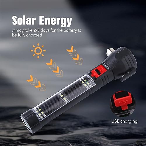 Maksone USM2303-CHG All In 1 Car Safety Hammer Flashlight thumb #5