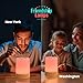Filimin Lumi Friendship Lamp® - No Subscription, Best Friend WiFi Touch Lamp Real Beech Wood LED Light for Long-Distance Connection, Relationship, Friendship, Gifts, Couples, App Setup - Single