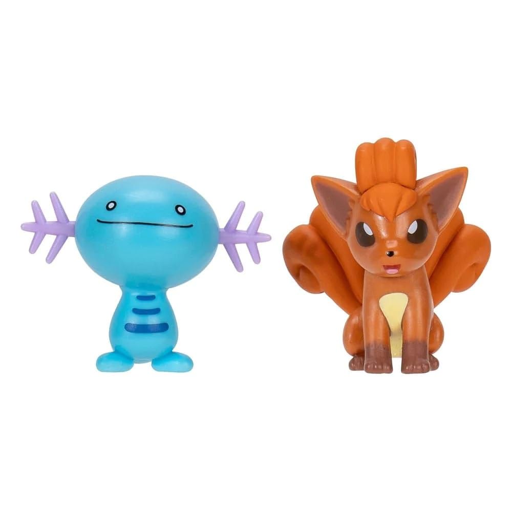 Pokémon battlefigur, 2-pak 5- and 8cm pokemonfigures - Pokemon playset Wooper and Vulpix