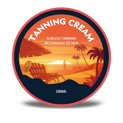 Bräunungscreme 100ml, Selbstbräunungs-Konzentrat, Bräunungsgel, Bräunungsbeschleuniger Creme die Verwendung im Solarium & im Freien, Selbstbräuner Gesicht & Körper, zieht schnell ein & fettet nicht Bräunungscreme 100ml, Selbstbräunungs-Konzentrat, Bräunungsgel, Bräunungsbeschleuniger Creme die Verwendung im Solarium & im Freien, Selbstbräuner Gesicht & Körper, zieht schnell ein & fettet nicht