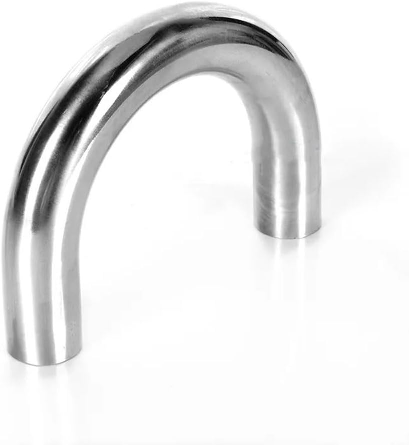 1pc 304 Stainless Steel 180 Degree U Bend Pipe Welding Elbow - Erosion Resistant & Durable Sizes 19mm To 76mm(76mmx2mm)