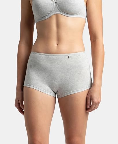 Image of Jockey SS04 Women High Coverage Super Combed Cotton Elastane Stretch Boy Leg (Pack of 2)