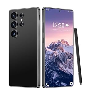 Teléfono celular desbloqueado Huness I25 Ultra, lápiz incorporado, teléfono desbloqueado 16+1TB, teléfono inteligente Android 14 batería de 7000mAh pantalla HD de 6.99″, 5G/ID facial/Bloqueo de