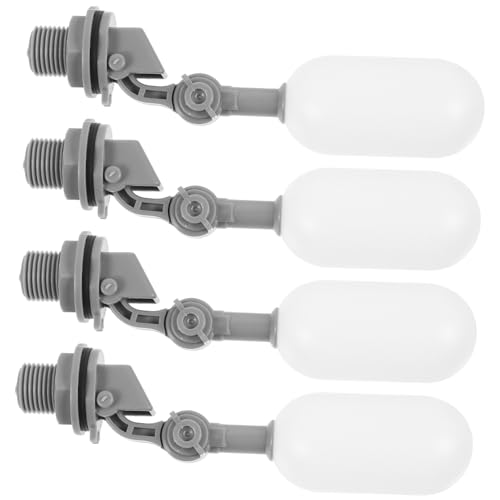 LOORGVEL 4 juegos Válvula Flotador Ajustable para Tanque de Agua de Válvula Plástica Resistente para Control de Constante Cisternas Pequeñas