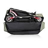 UBORSE Transporttasche 12 Zoll Roller Tragetasche Faltbar Rollentasche Wasserdicht Schutzhülle mit Aufbewahrungstasche Kompatibel für Xiaomi Elektro-Scooter Elektroroller Skateboard Grün