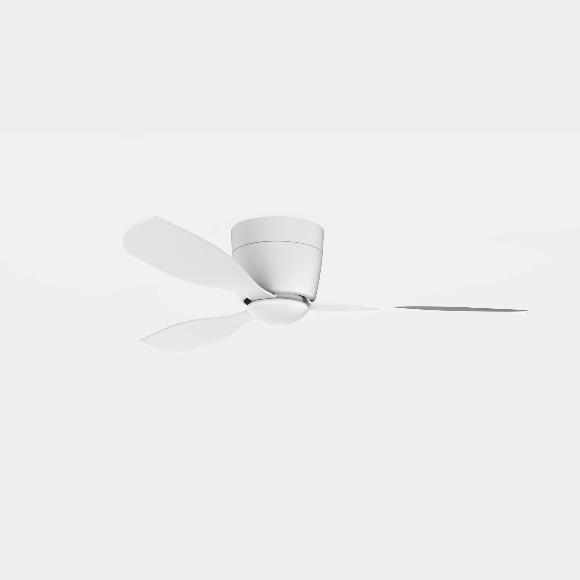 FORLIGHT - Ventilador Bora ø1238mm Acero, Cristal Blanco, Arenado