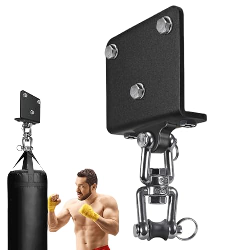 Bolsera de la colgadora del saco, la abrazadera del haz,Soporte de saco de boxeo montado en el techo estable de servicio pesado - Accesorios de bolsas de resistentes flexibles para boxeo