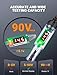 FEAOXYO Heavy Duty Automotive Circuit Tester 5-90V Test Light, Digital LED Voltage Tester with Voltmeter, Dual Polarity Indicator & Stainless Probe for Car, Truck, RV, Boat Electrical Fuse Testing