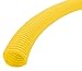 Electriduct Split Wire Loom Tubing Polyethylene Corrugated Flexible Conduit - 3/8" Nominal Size - 20 Feet - Yellow