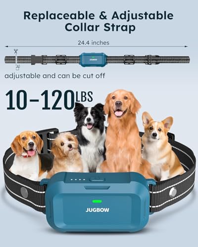 Jugbow Dog Shock Collar - 4200FT Dog Training Collar with Remote, IPX8 Waterproof Electric Collar with 4 Training Modes, Security Lock, Rechargeable e-Collar for Dogs 10-120lbs - Image 6