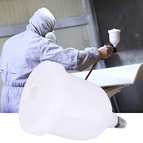 Image of Qqmora 600ml Spray Gun Pot Feed Plastic Paint Cup for Pro Pri FLG sri pots Cup 20x11x11, Spray Paint Gun