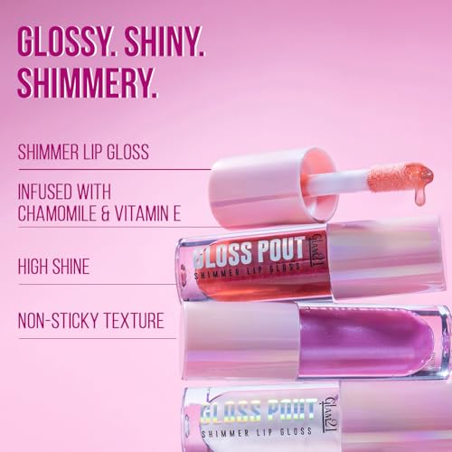 Image of Glam21 Gloss Pout Shimmer Lip Gloss| High Shine |Glossy Finish |Soft & Hydrating Lips | Non-sticky texture | Lightweight | Glass-like shine | Bare Nude-Nude| 7gm